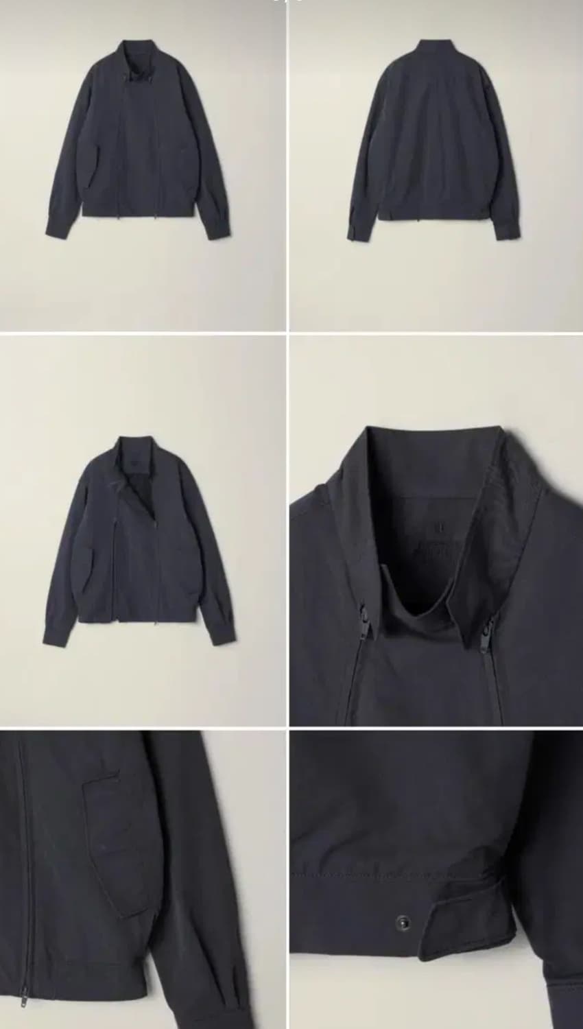 EE 누마레 더블 집 해링턴 자켓 그레이 L 상품이미지1