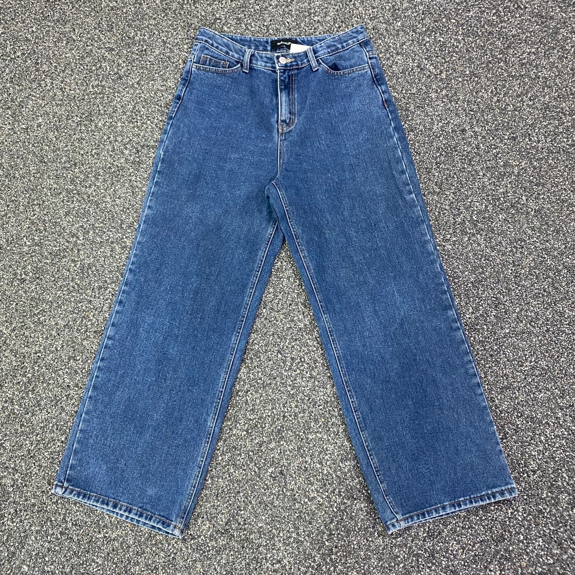 블랙업 캐주얼 와이드 데님 팬츠 B3607 상품이미지3