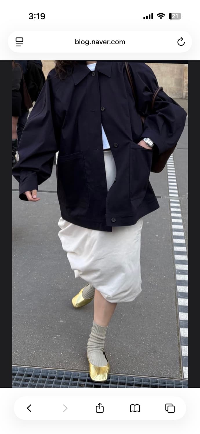 ETHOS) Big Pocket Worker Jacket (Navy) 상품이미지4