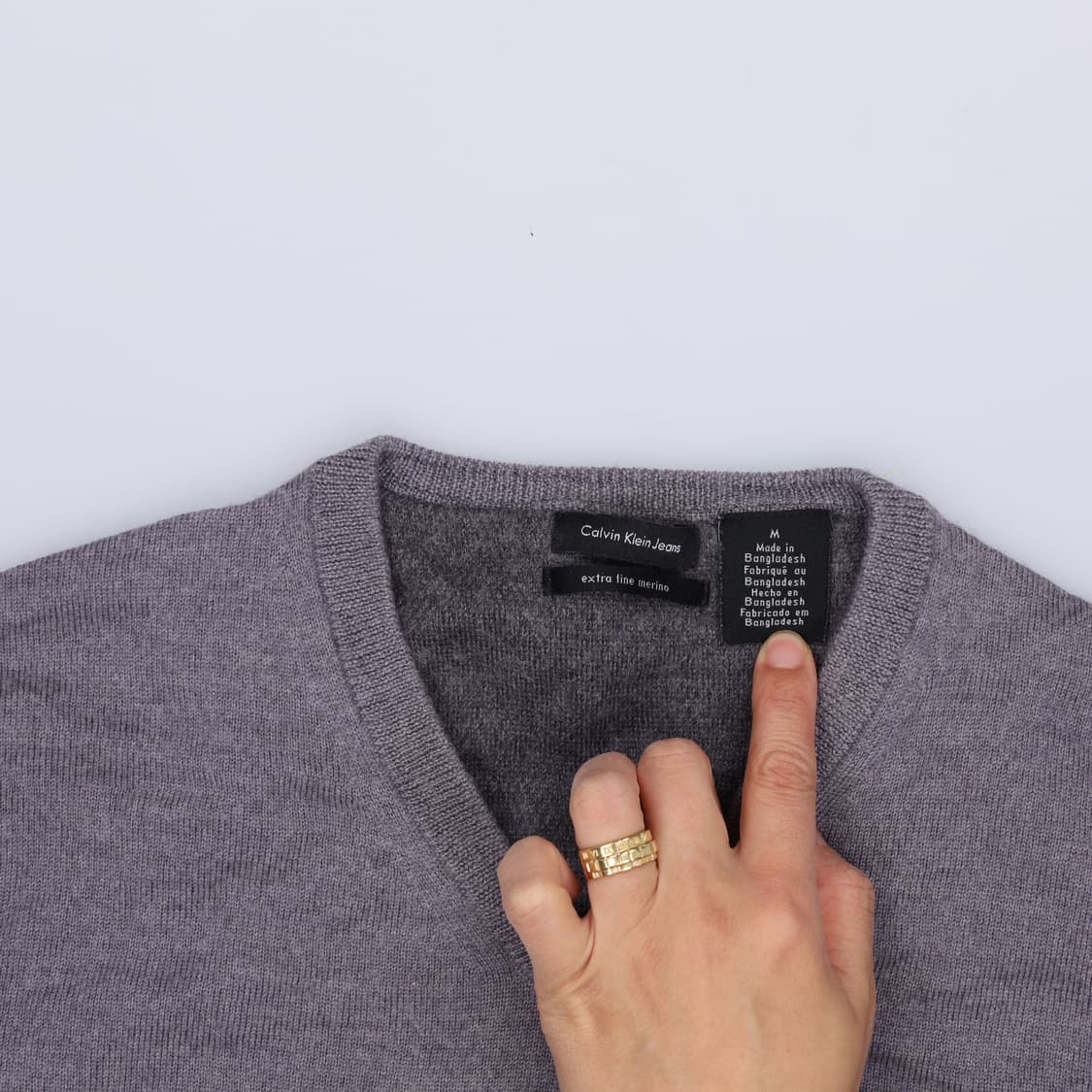 M 캘빈클라인 여성 울 니트 0429H 상품이미지3