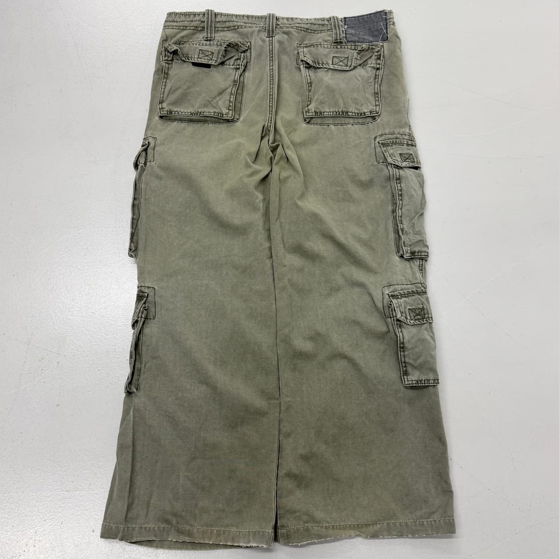 지스타 Y2K 멀티포켓 워싱 밀리터리 와이드 카고팬츠 상품이미지3