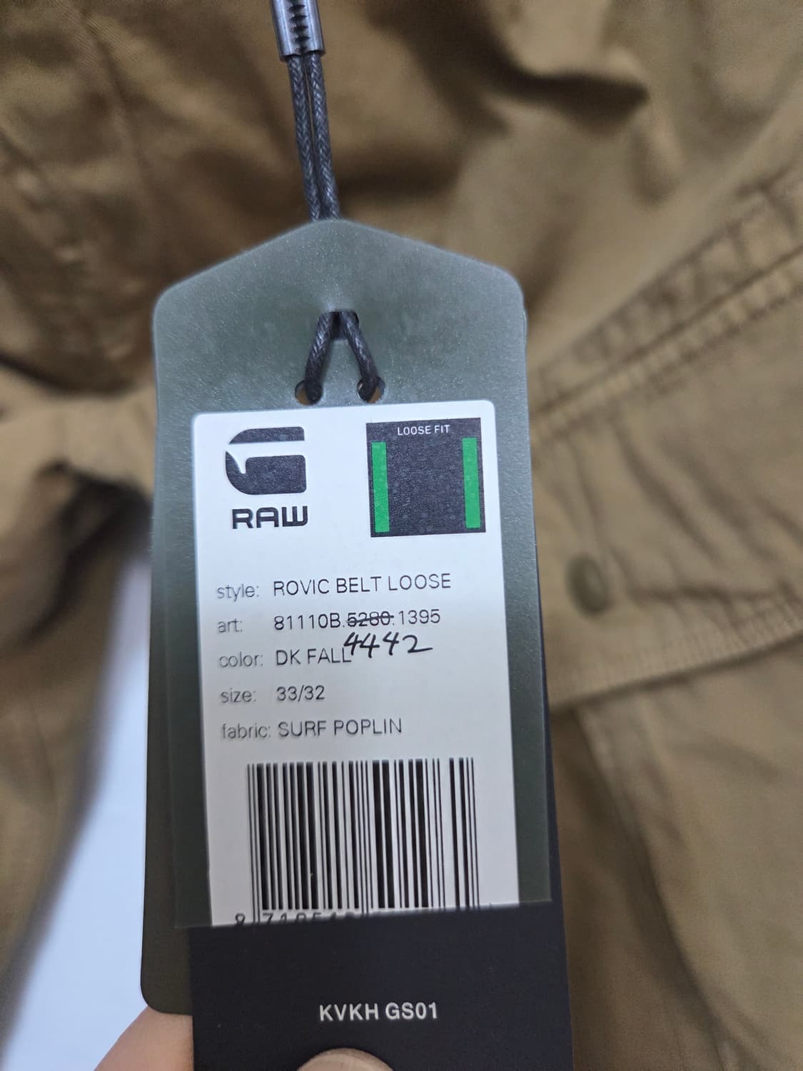 G-STAR RAW ROVIC BELT LOOSE 팬츠/33 상품이미지8