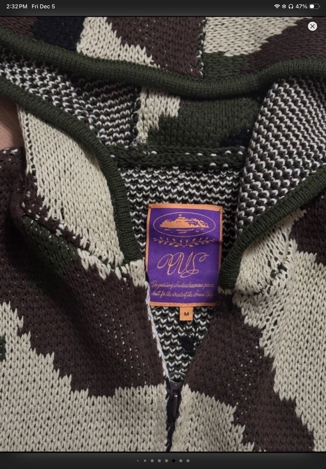 코르테이즈 카모 니트 후드집업 상품이미지4