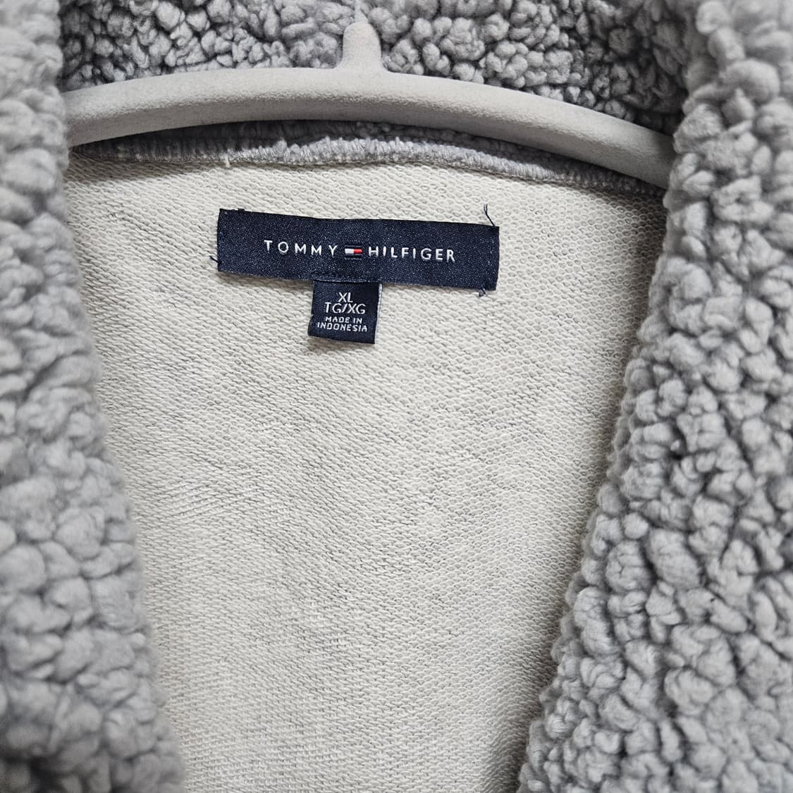 타미힐피거 숄카라 플리스 가디건 XL 상품이미지3