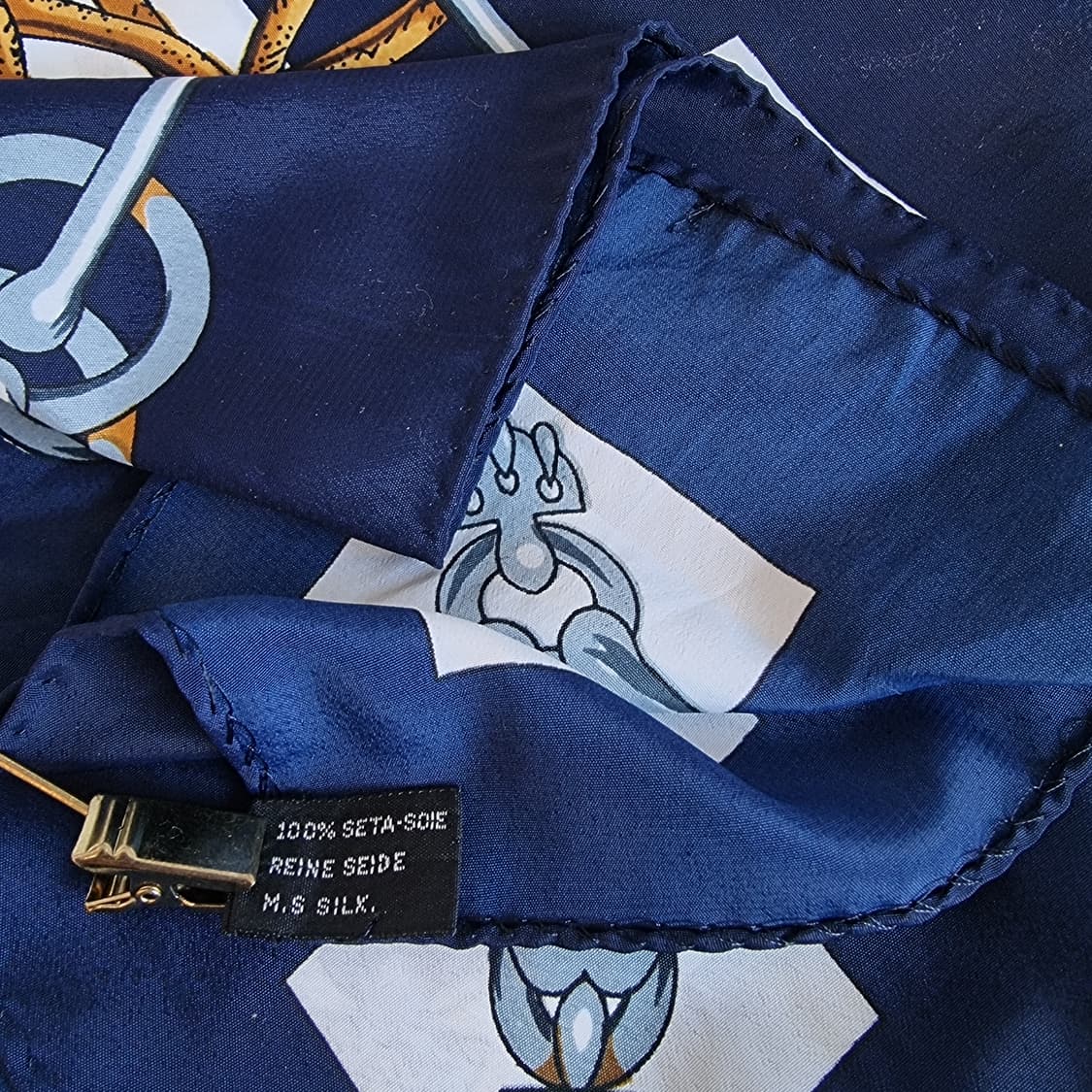 에르메스 스카프 네이비 상품이미지7