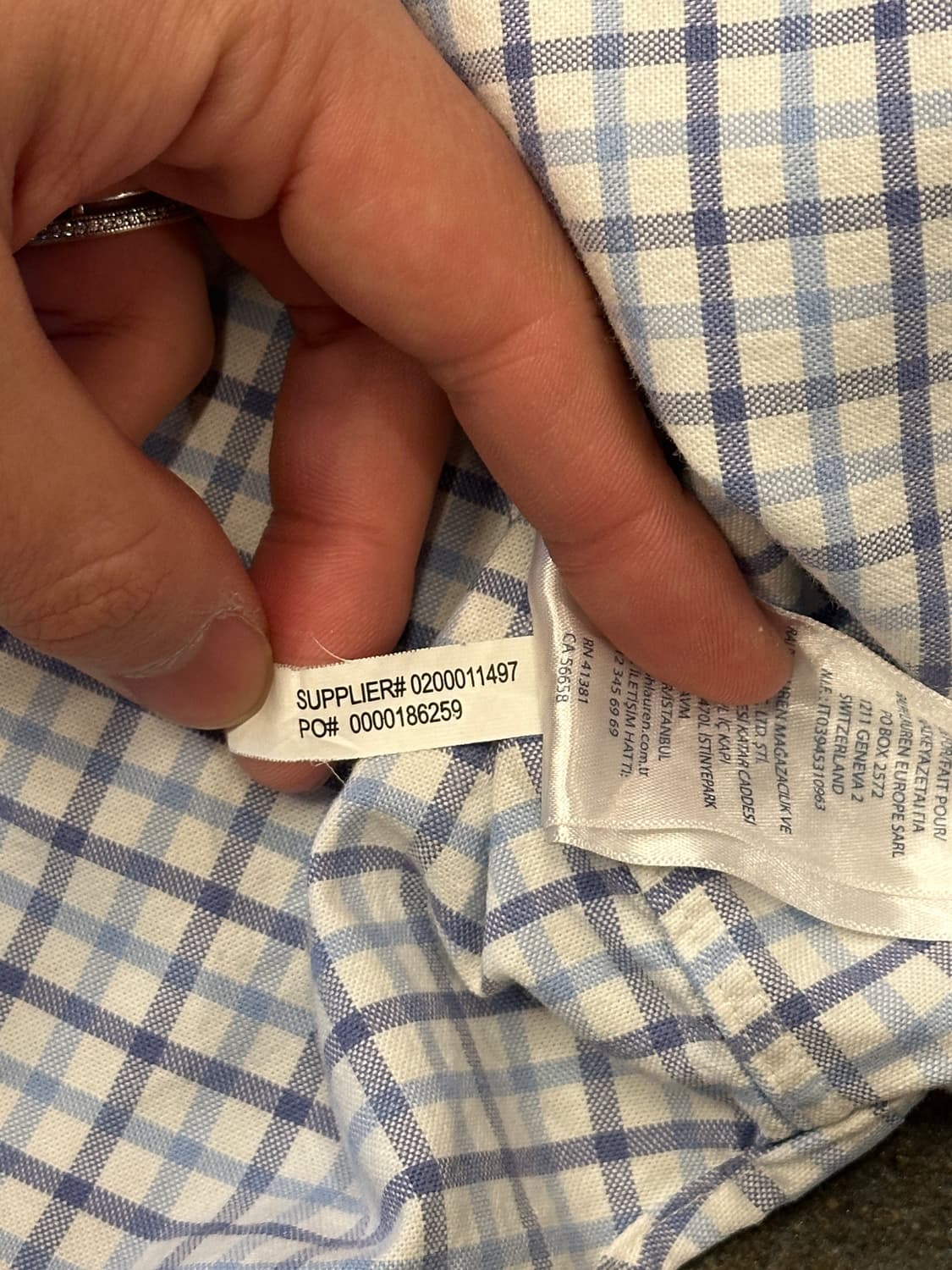 폴로 랄프로렌 체크 셔츠 S 상품이미지7