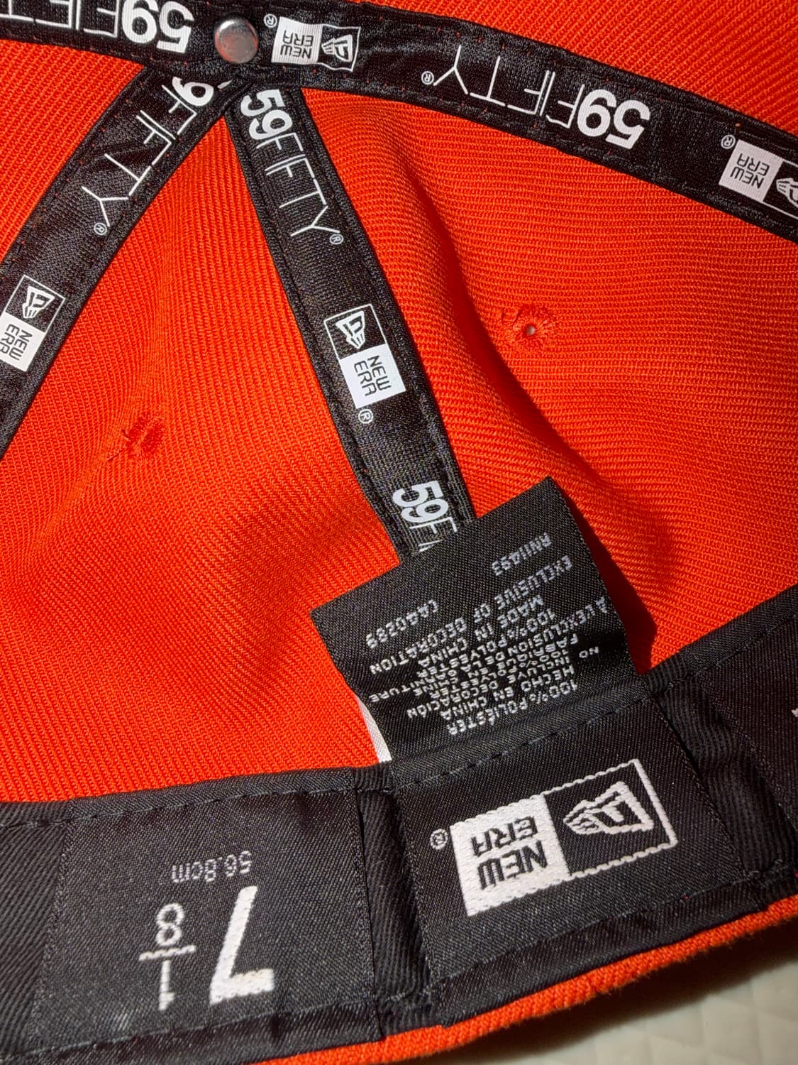 뉴에라 주황 모자 상품이미지2