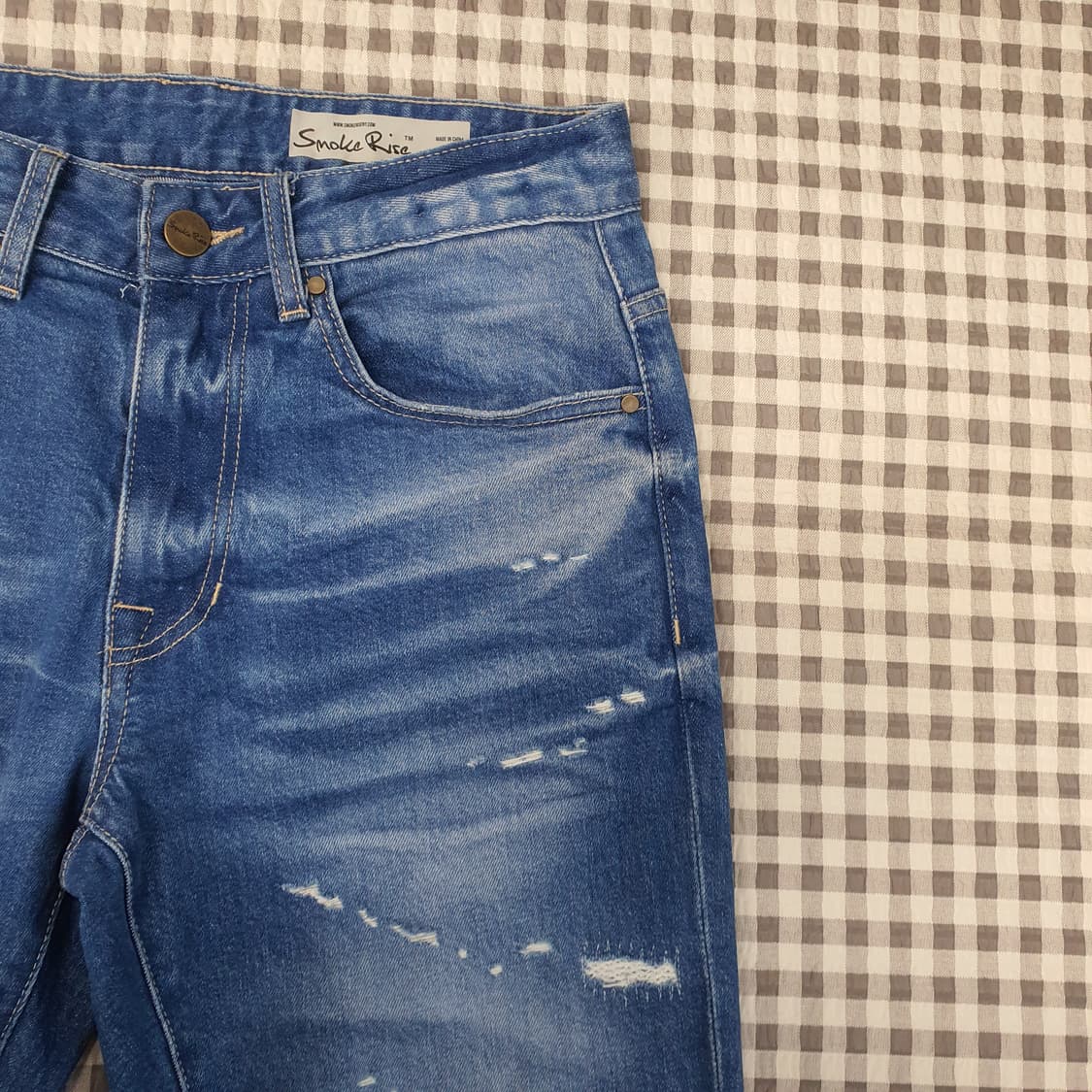 스모크라이즈 부츠컷 스판 청바지 남자30 상품이미지3