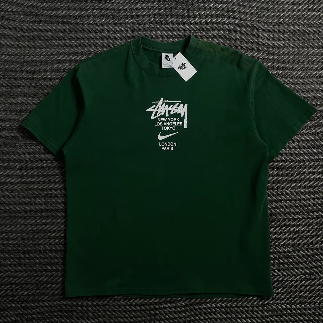 나이키 x 스투시 월드투어 티셔츠 그린o 4160 상품이미지1
