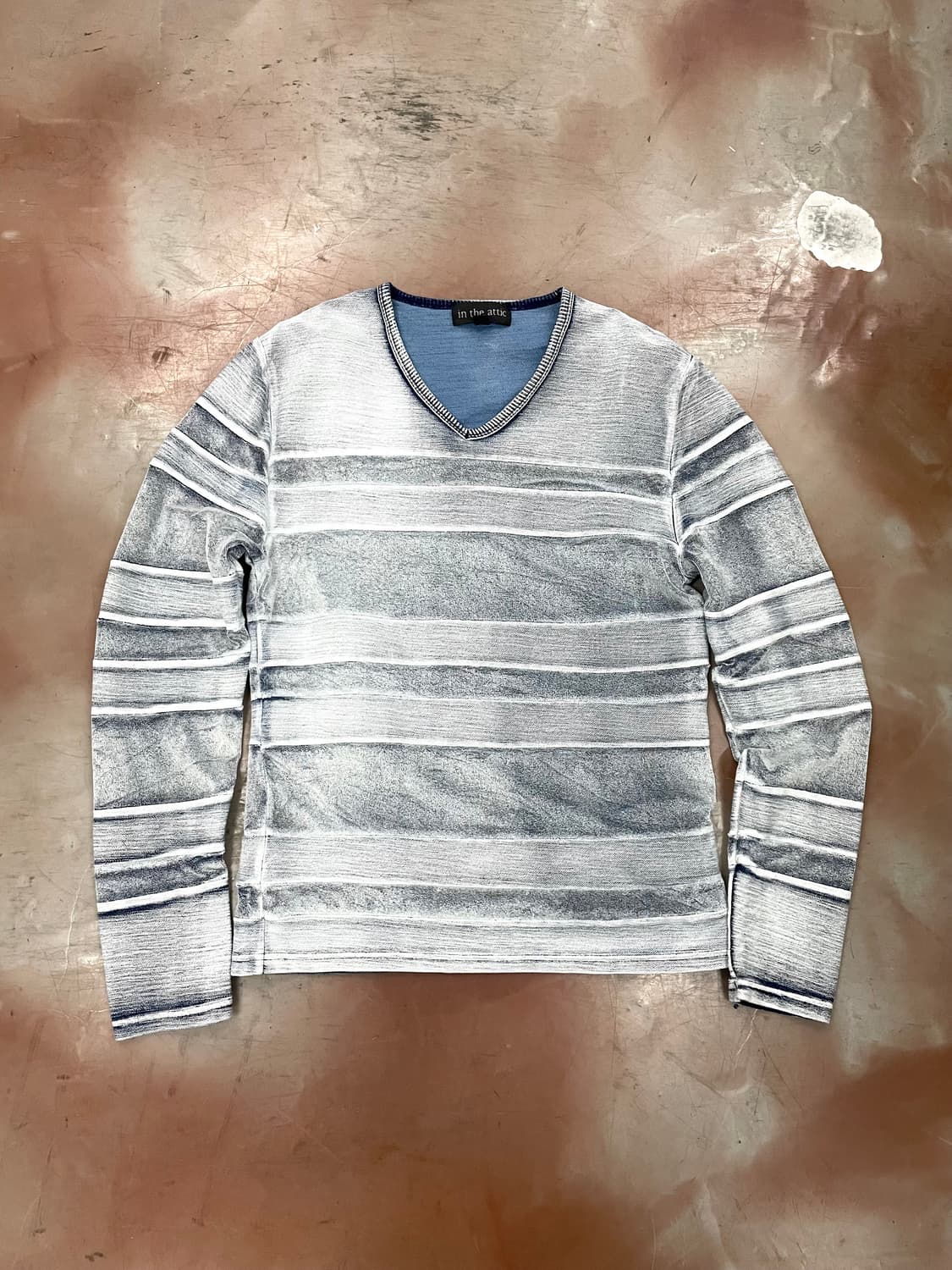  In the Attic stripe Gray Sleeve Tee 상품이미지3