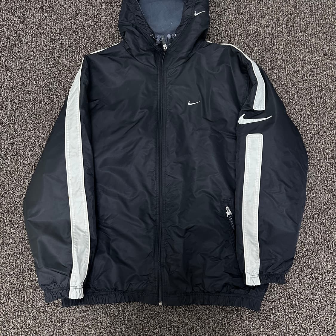 NIKE 나이키 올드스쿨 스우시 기모 점퍼 자켓 L 상품이미지1