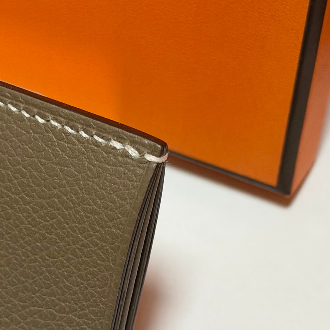 [미사용/OS] 에르메스 H 셀리에 에토프 카드 홀더 지갑 상품이미지5