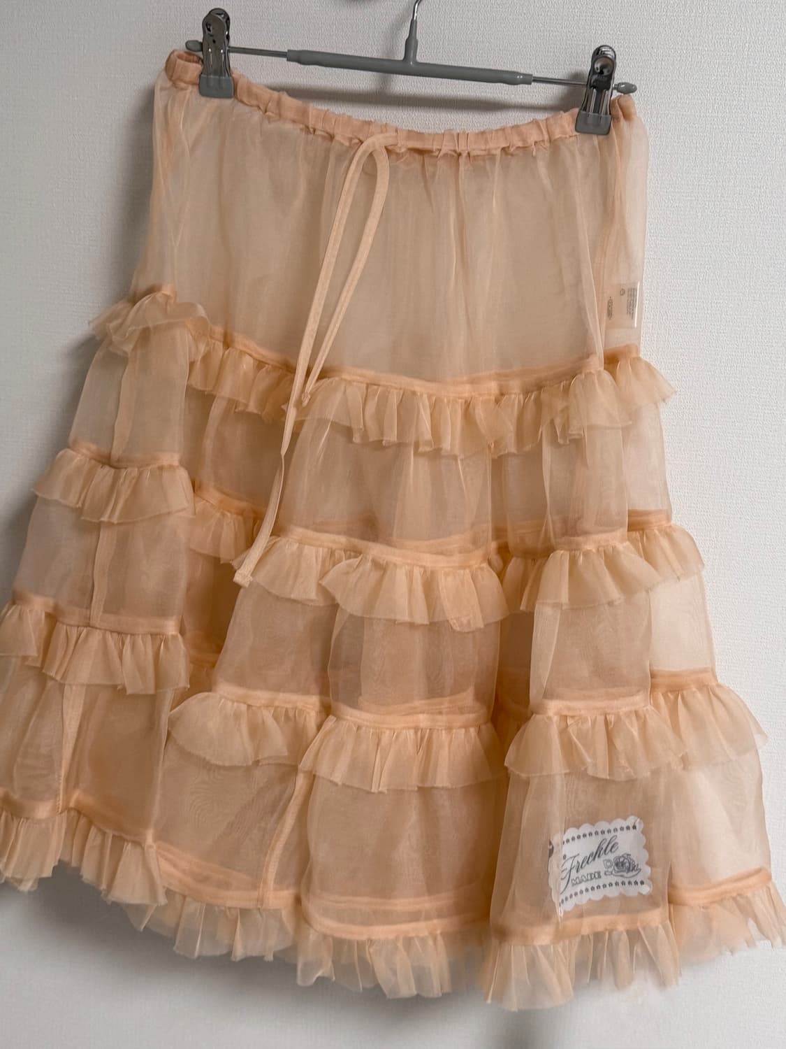 프레클 실크 오간자 스커트 상품이미지4