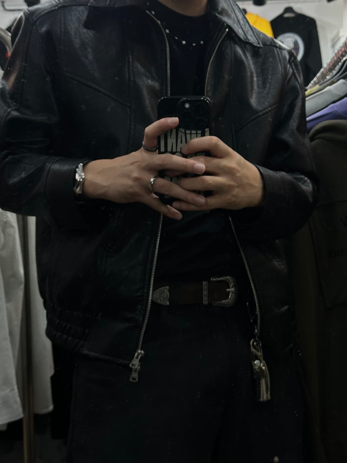 Suede western belt - 스웨이드 웨스턴 벨트 BR 상품이미지8