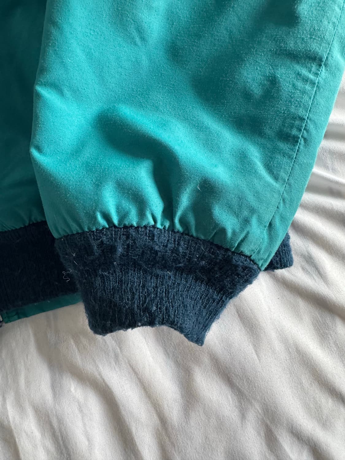 [L] 90s 엘엘빈 ll bean 웜업 자켓 틸그린 상품이미지6