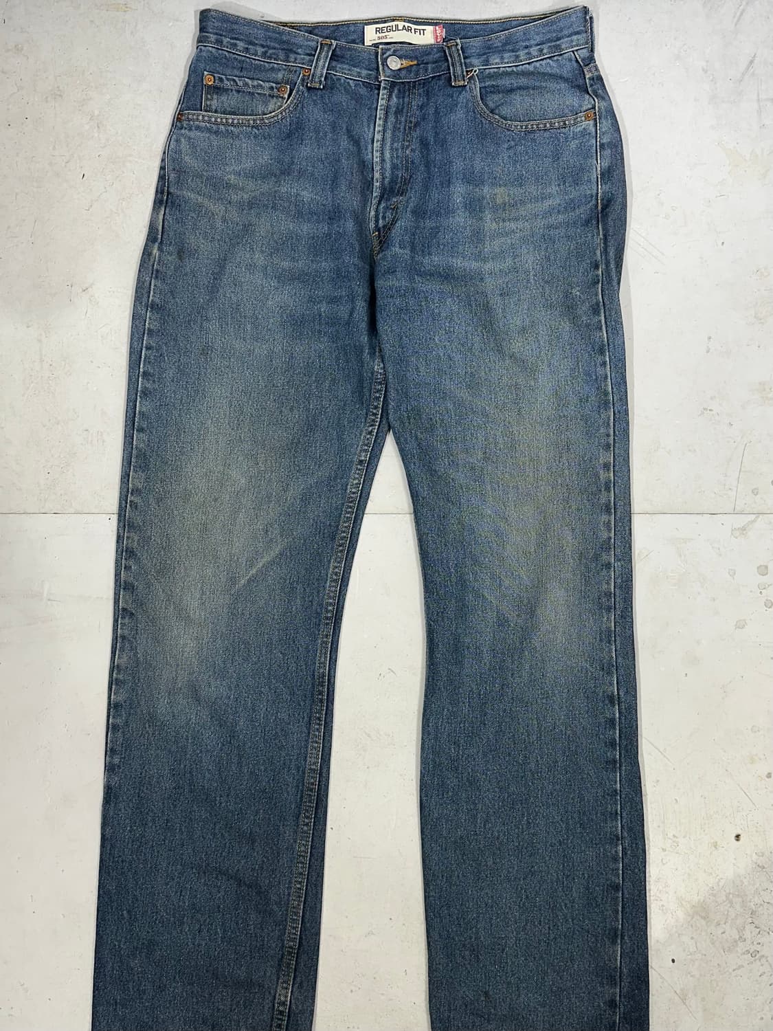 리바이스 505 중청 와이드 데님 팬츠 34 상품이미지4