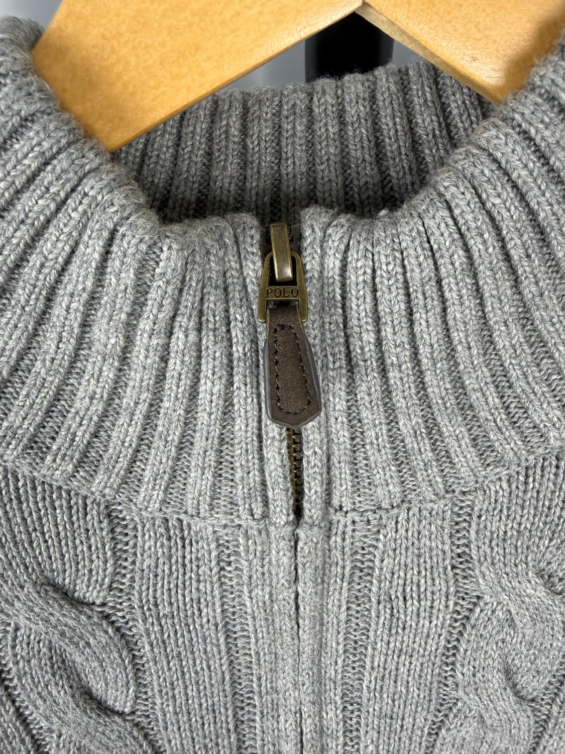 Polo 새상품]폴로 랄프로렌 하프집업 케이블니트 L 상품이미지3