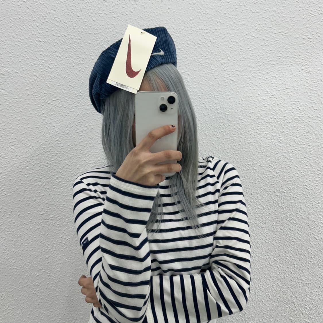 나이키 90s y2k 블루 코듀로이 헌팅캡 상품이미지1