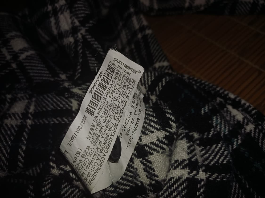 자라 체크 셔츠 자켓 L 상품이미지5