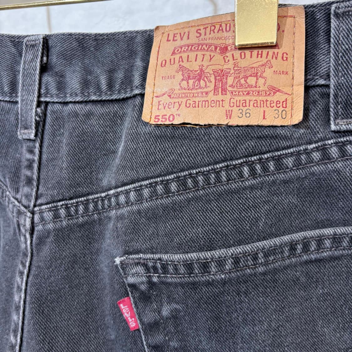 리바이스 made in usa 550 블랙진 상품이미지9