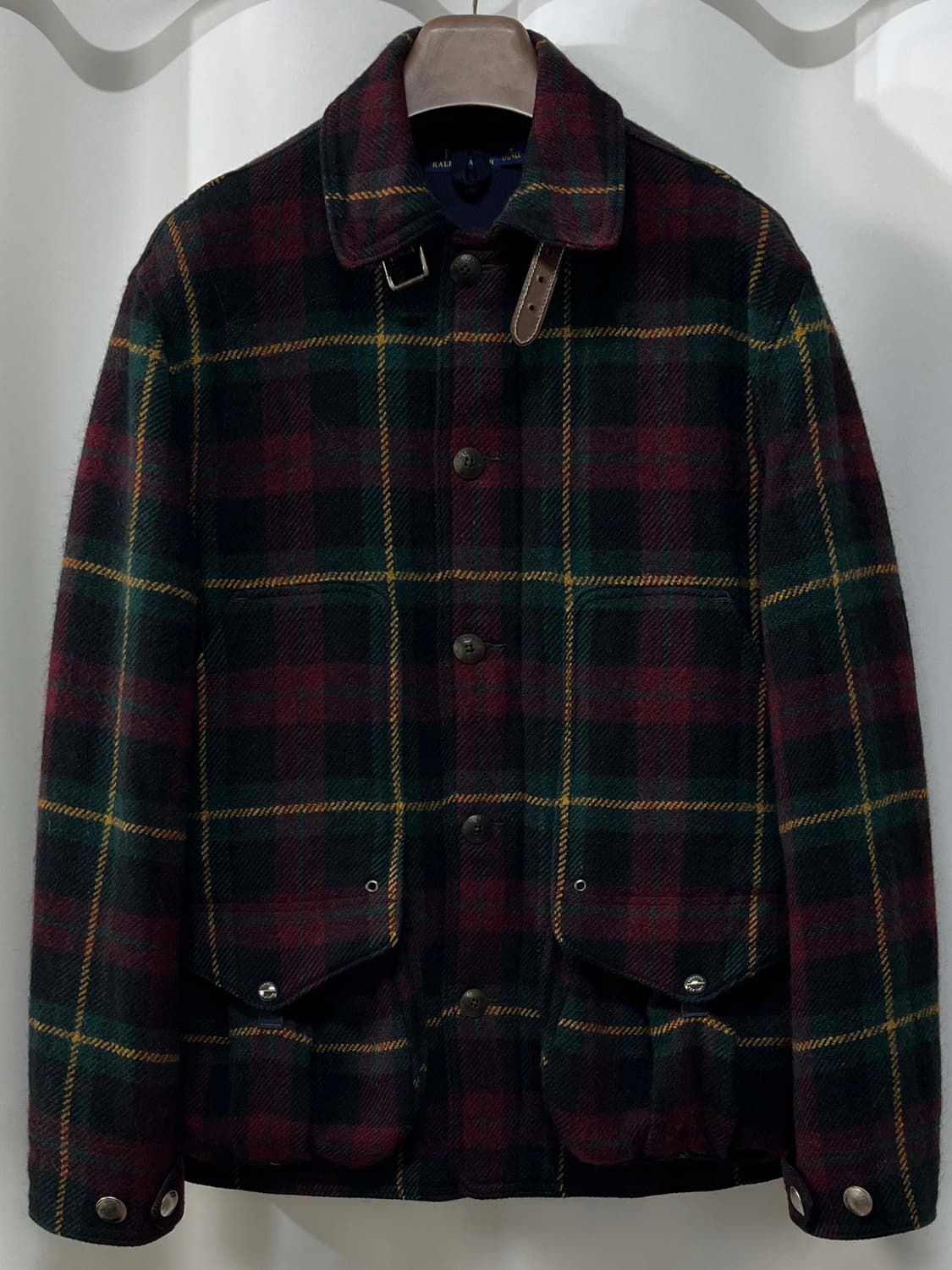 폴로 랄프로렌 인디언헤드 알파카 울 매키노 타탄체크 헌팅 자켓 상품이미지1