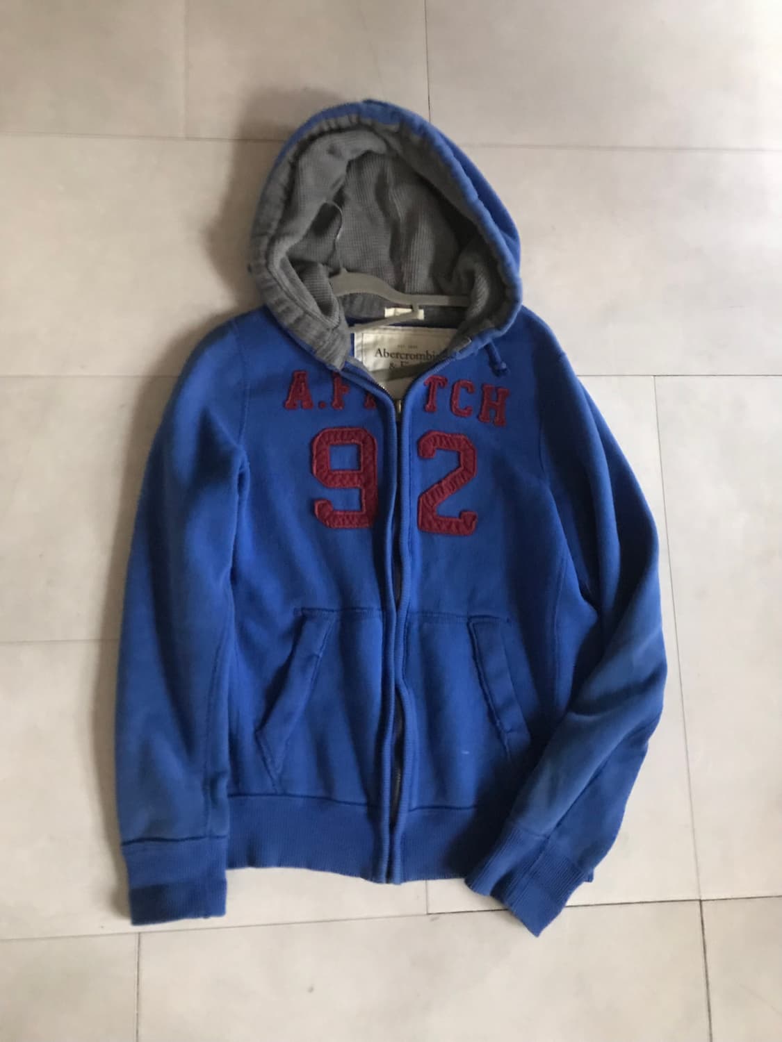 아베크롬비 블루 버건디 후드집업 상품이미지8