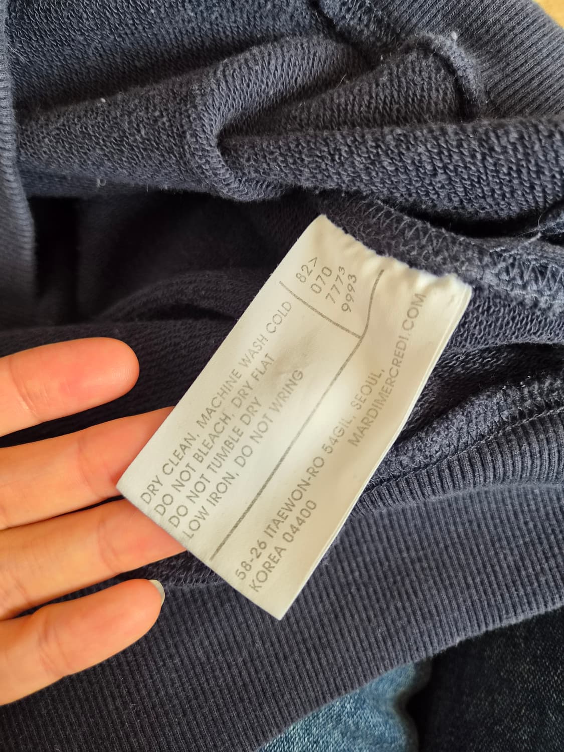 마르디메크르디 여성 빅로고맨투맨티셔츠 S사이즈 상품이미지8