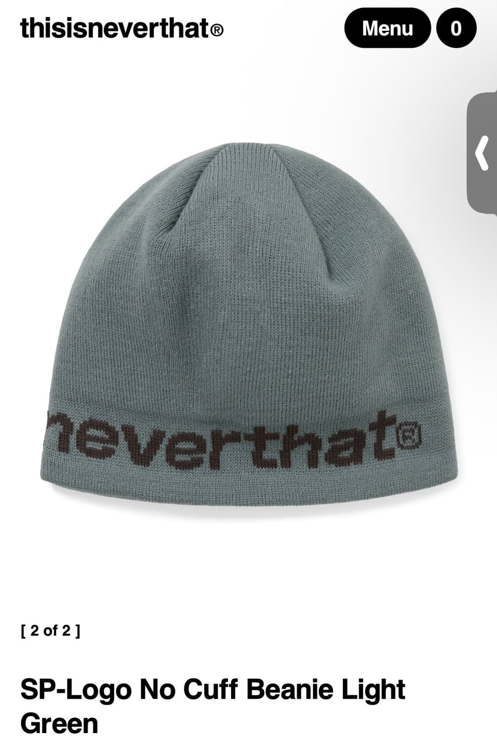 디스이즈네버댓) SP-Logo No Cuff Beanie LG F 상품이미지2