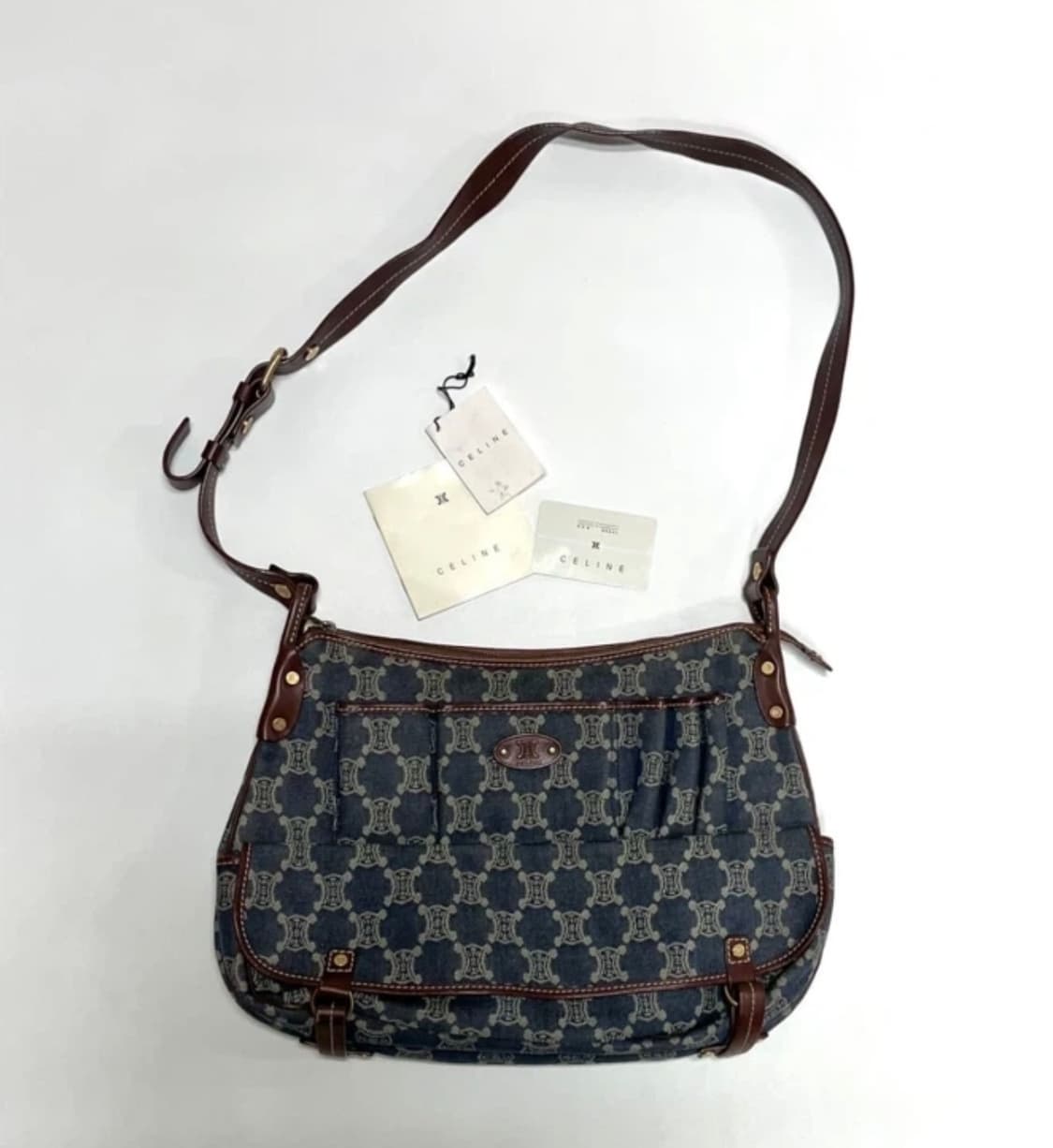 셀린느 블라종 데님 메신저백 상품이미지2