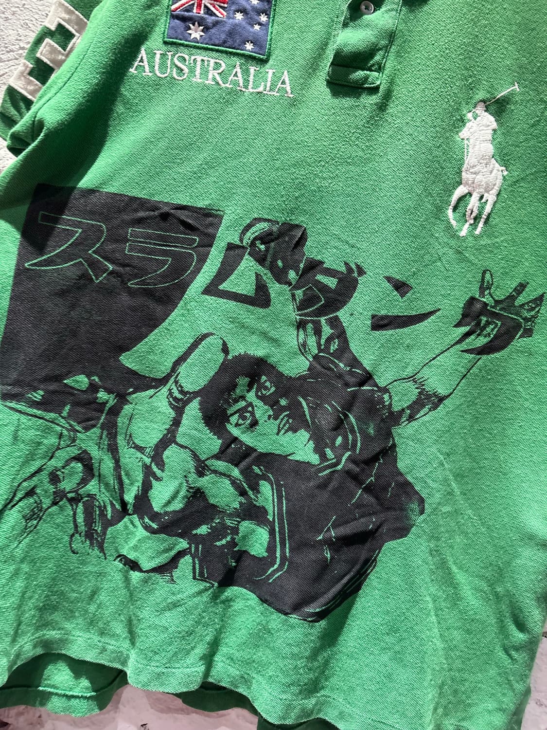 폴로 오스트렐리아 빅포니3 슬램덩크 커스컴 카라 반팔 티셔츠 상품이미지3