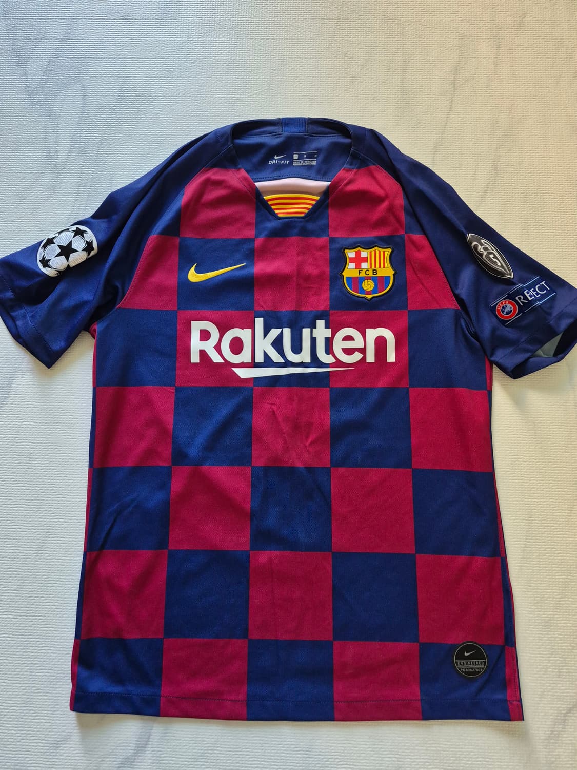 나이키19-20 바로셀로나 메시 홈유니폼 풀패치 M 상품이미지1