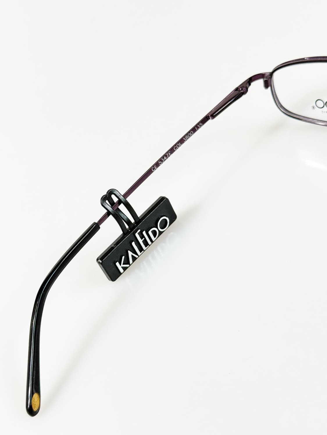 90s KALEIDO 바이올렛 메탈 슬림 스퀘어 빈티지 안경 상품이미지7