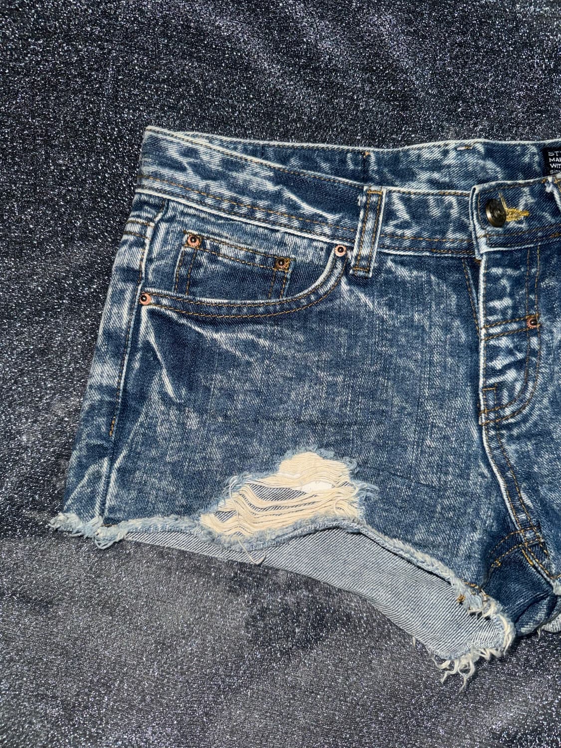 Y2k vintage denim storts 상품이미지5