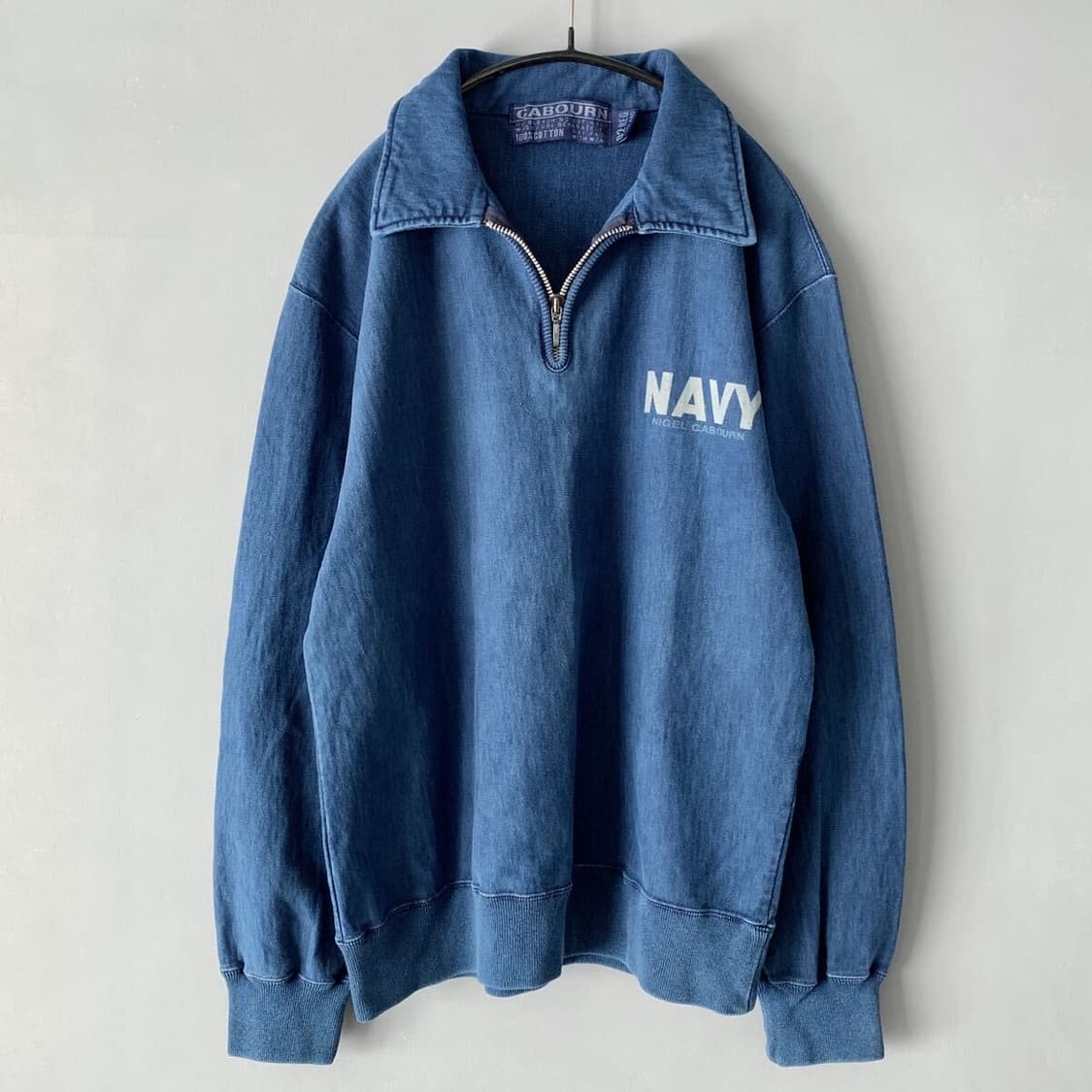 나이젤카본 인디고 풀오버 하프집업 스웻셔츠 상품이미지1