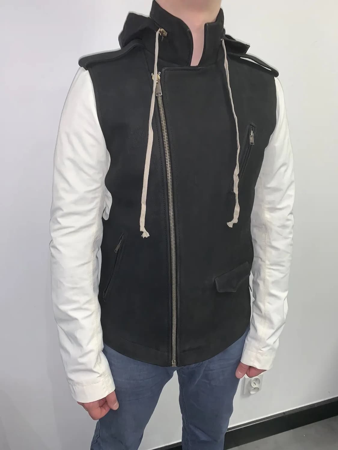 릭오웬스 13FW "PLINTH" 스투지 바이커 가죽 자켓 상품이미지9