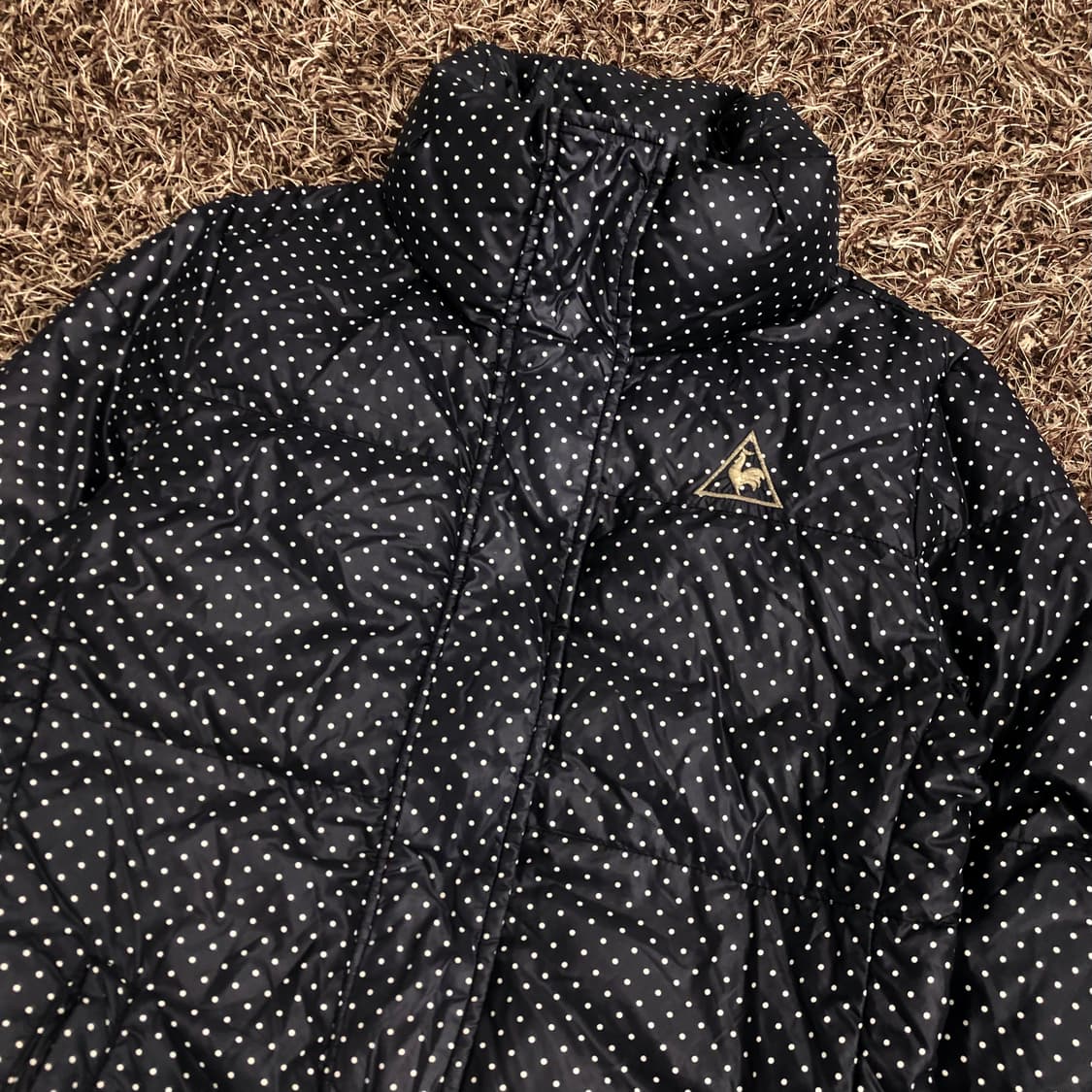 르꼬끄 도트 폴카닷 다운 패딩 상품이미지2