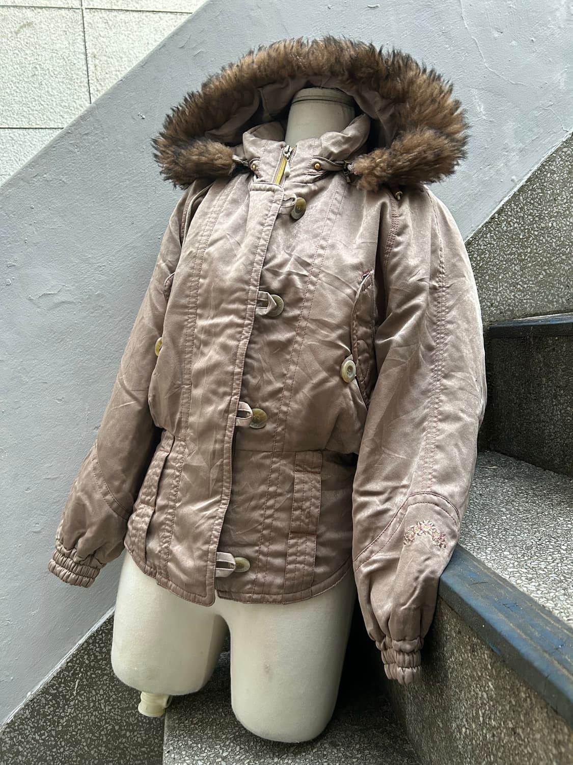 2000s JPN 울프죠 퍼 자켓  상품이미지2