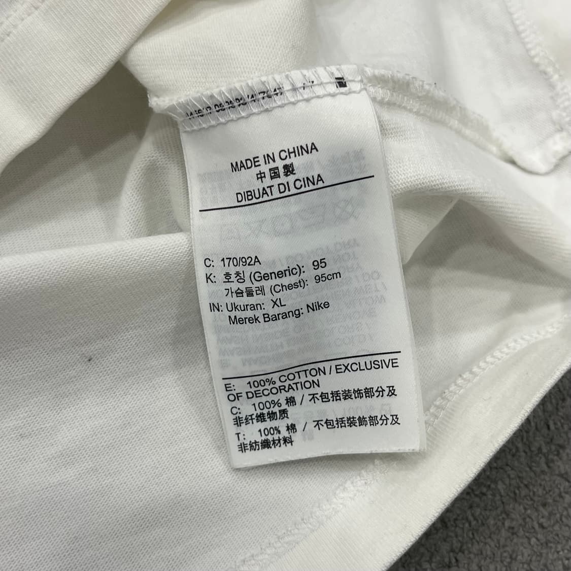 XL 나이키 공용 꽃무늬 로고 반팔 티셔츠 상품이미지5