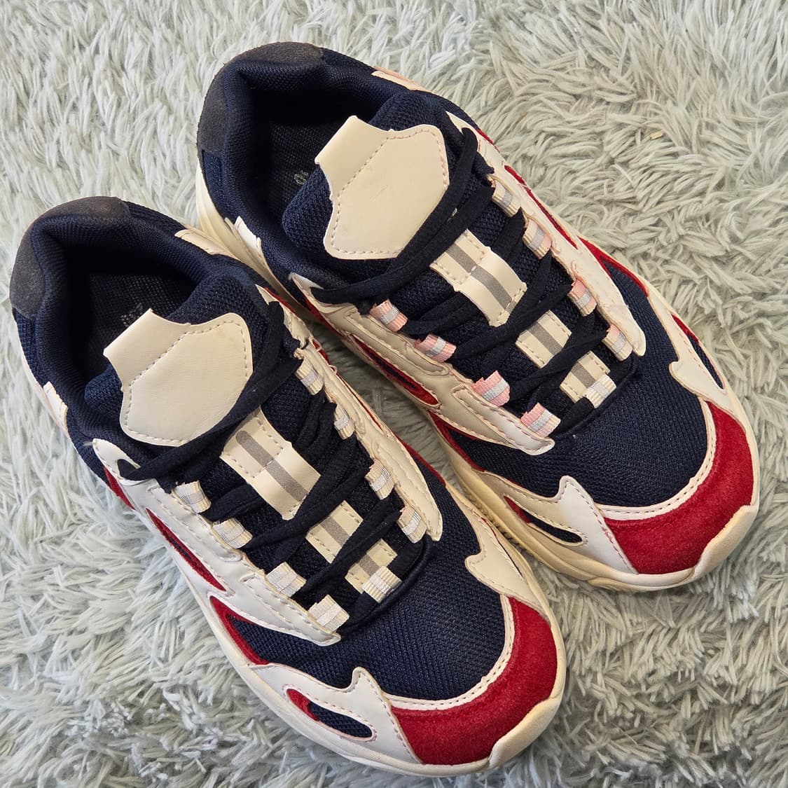 8q-16:슈펜 AFHJ19W20어글리 스니커즈 네이비레드(230) 상품이미지5