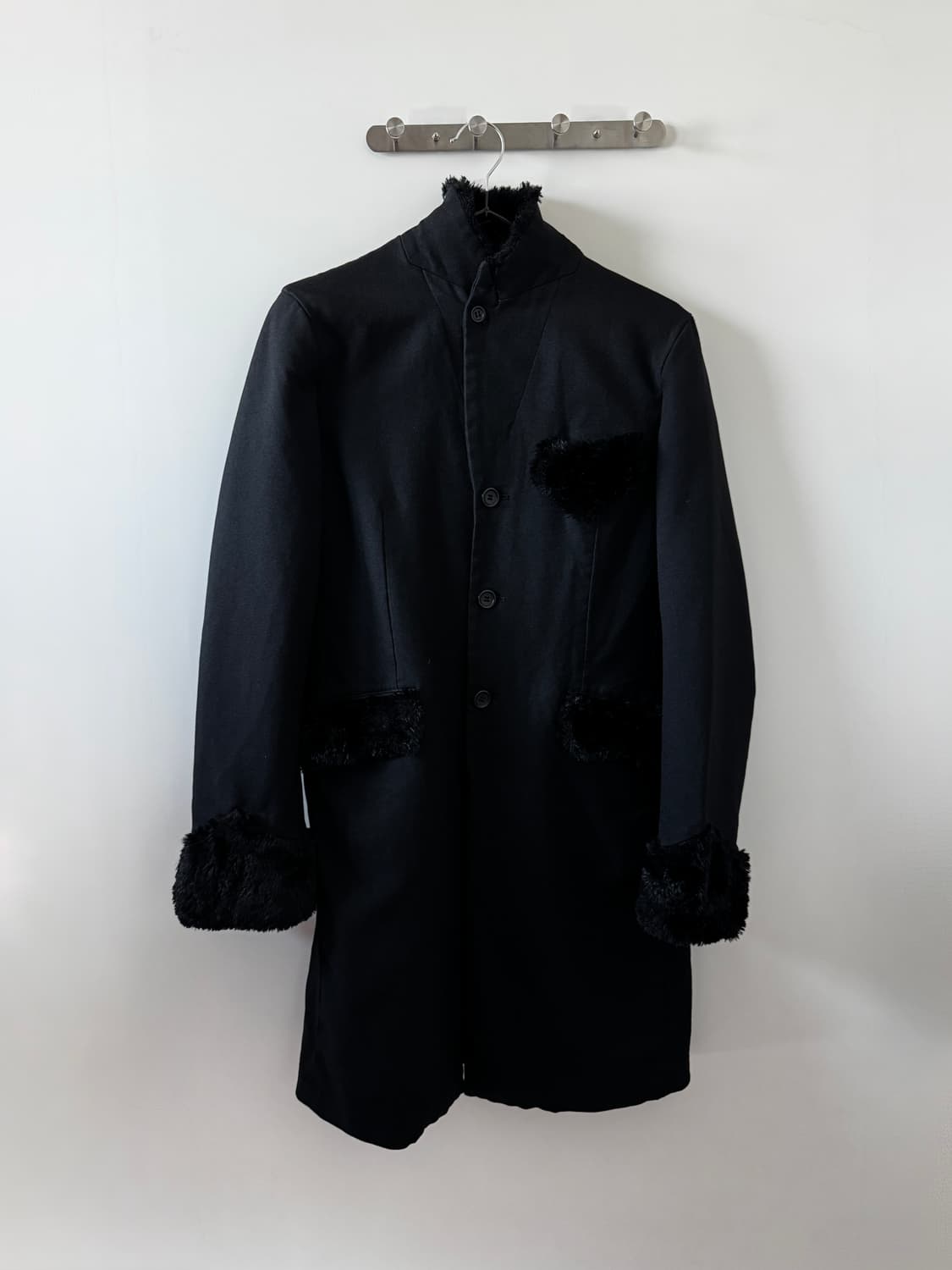 Comme des Garcons black fur coat 상품이미지3