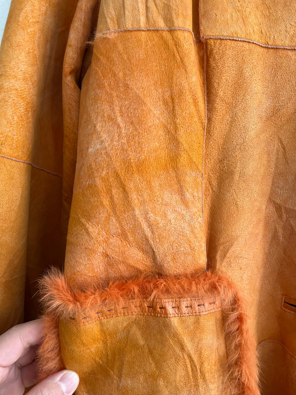 일본 빈티지 리얼레더 무스탕 자켓 상품이미지3