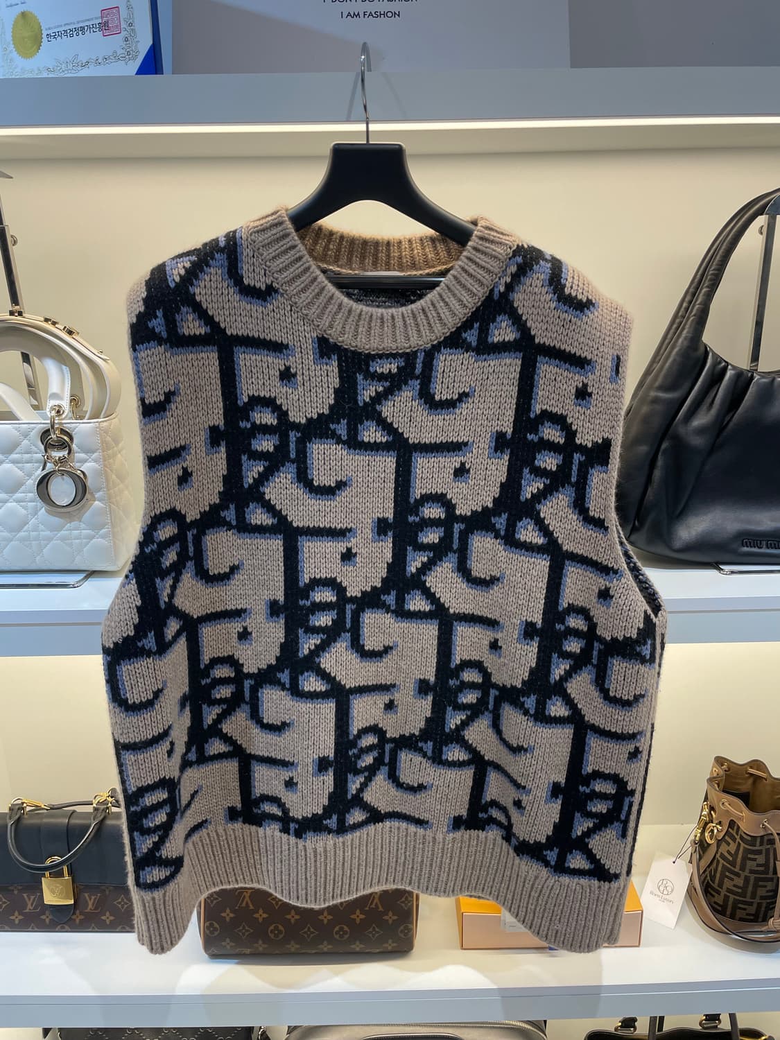 [정품/XL] 디올 캑터스 니트조끼 상품이미지1