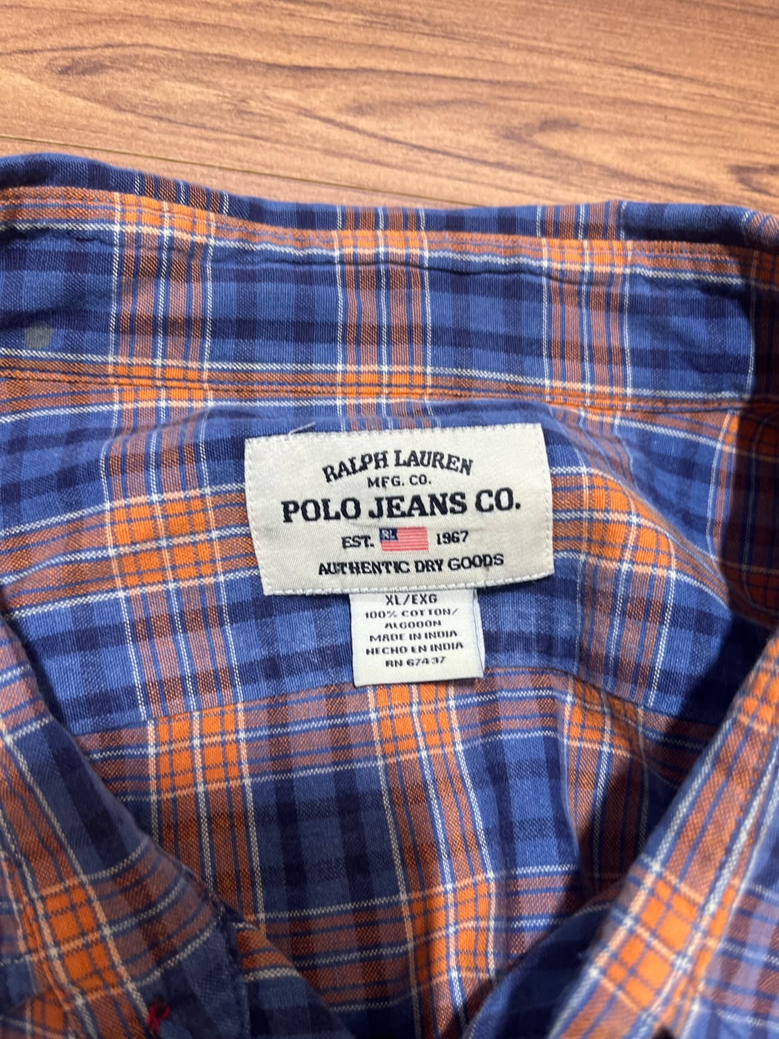 폴로스포츠 체크셔츠 XL 상품이미지3