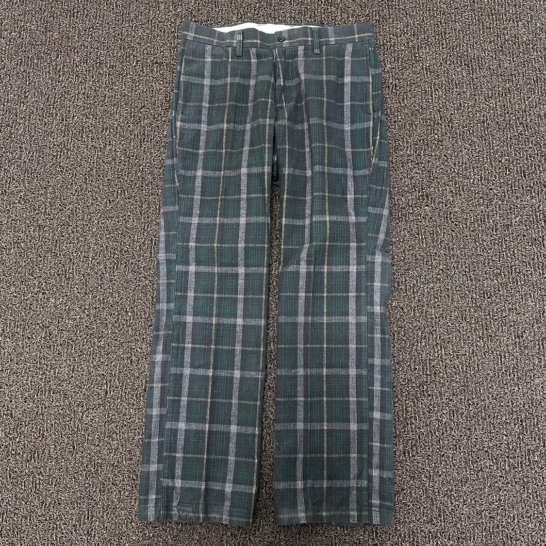 아디다스 타탄 체크 바지 32인치 상품이미지1