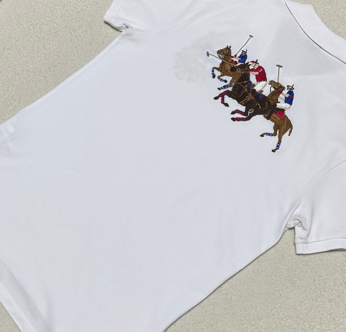 폴로 랄프로렌 빅포니 치프키프 디자인 화이트 반팔 상품이미지9