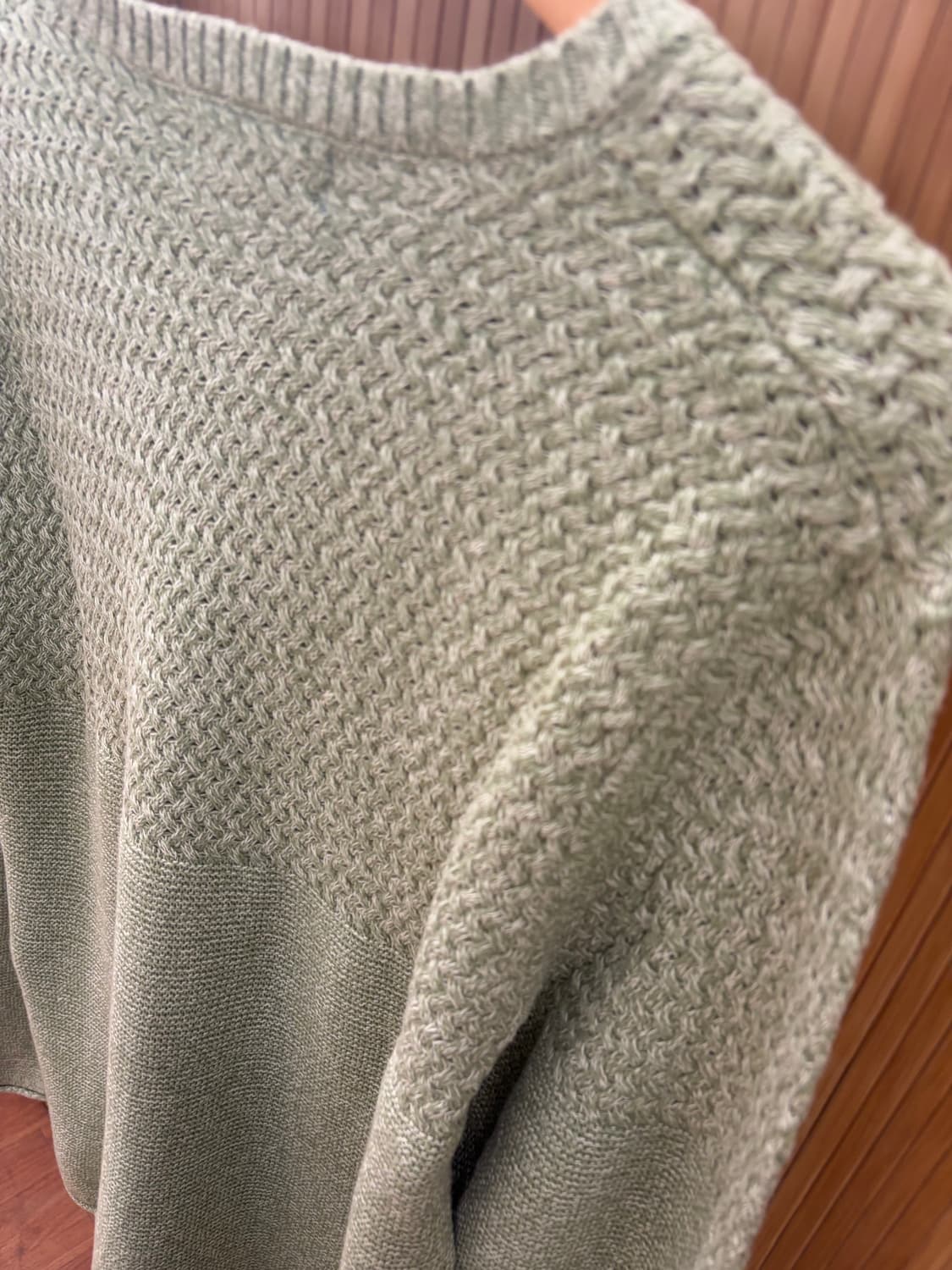 Soft Mint Basket Weave Cotton Knit 상품이미지7