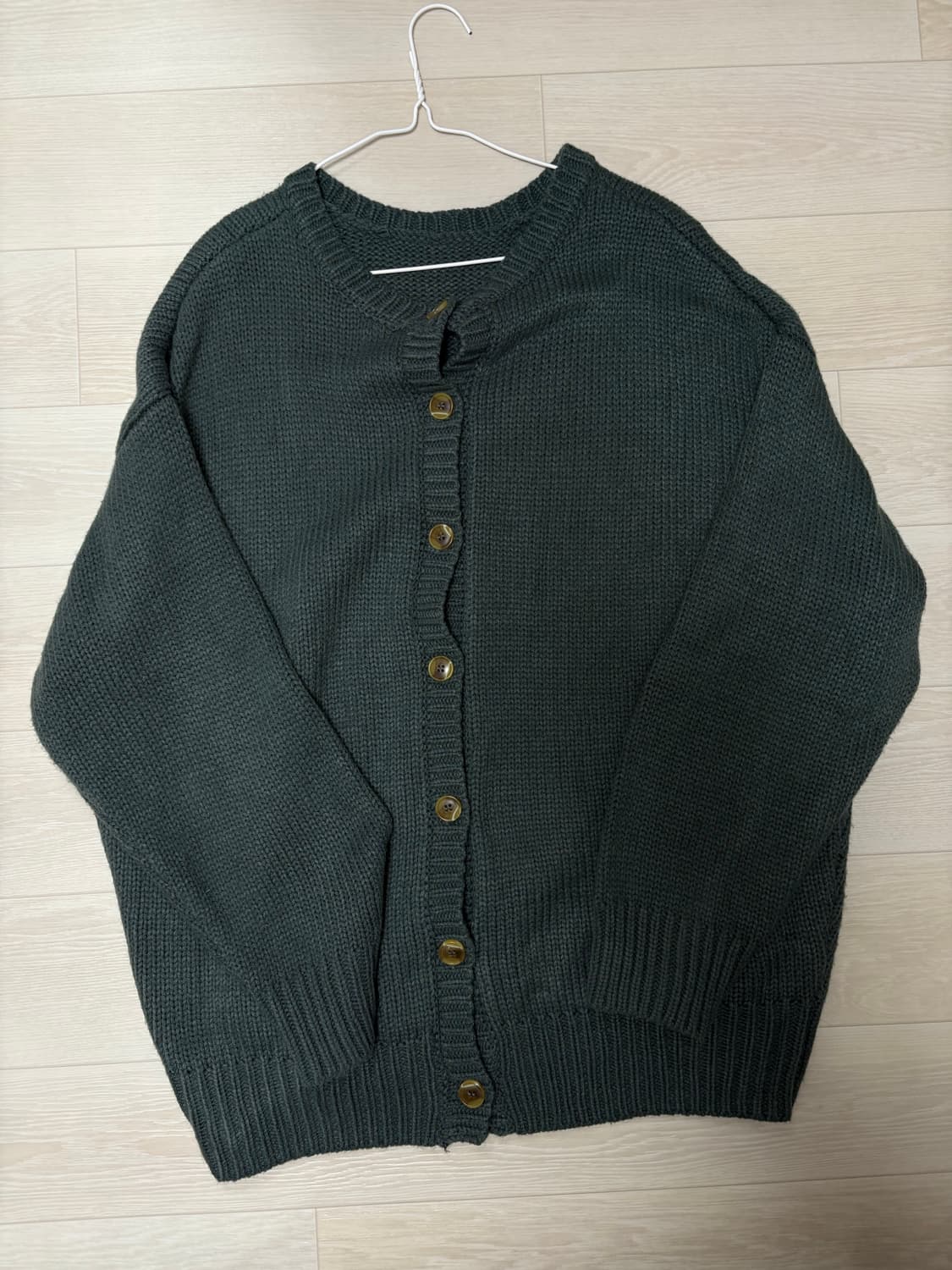 -ˋˏ 일본 빈티지 니트가디건 청록ˎˊ- 상품이미지1