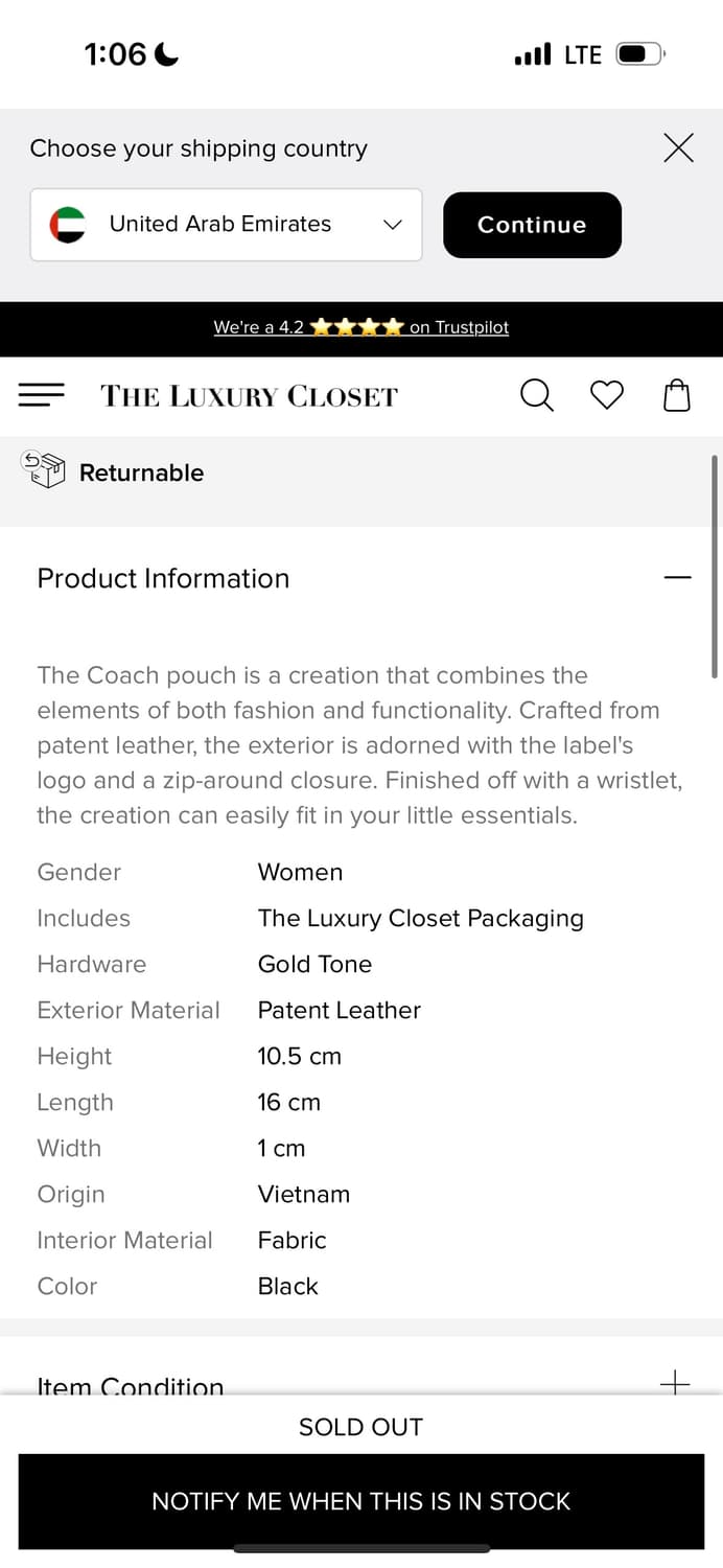 COACH Boxed Corner Zip Wristlet 코치 파우치 상품이미지5