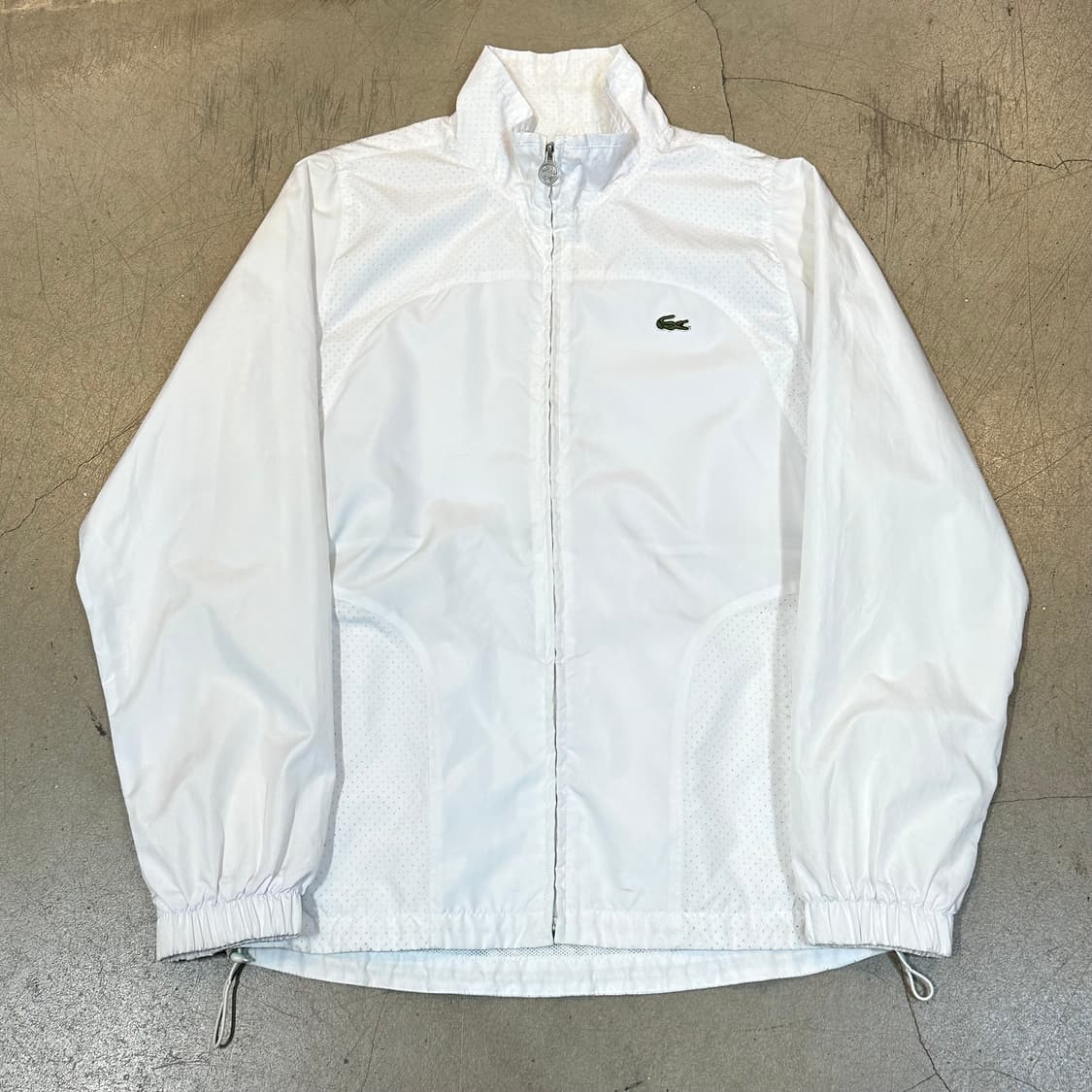48/3 라코스테 윈드브레이커 화이트 바람막이 상품이미지2