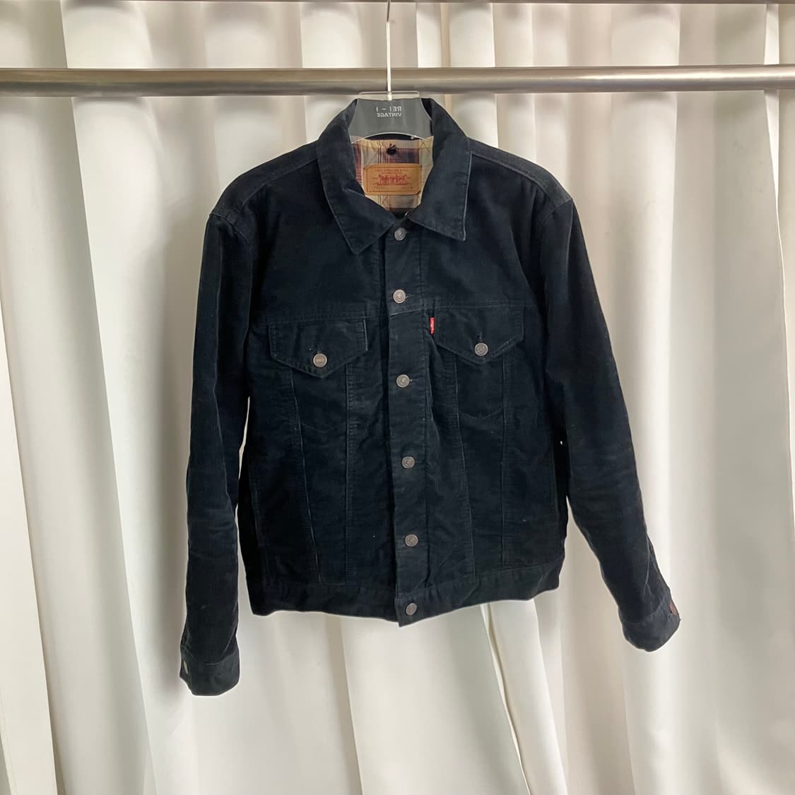 리바이스 블랙 코듀로이 트러커 자켓 M 상품이미지1
